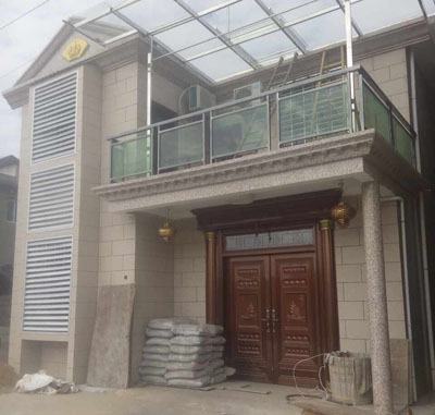 二层简约风格小别墅施工照片