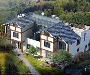 [永云别墅]AT009农村自建房双拼二层别墅图纸全套施工图纸 22.5m×15m