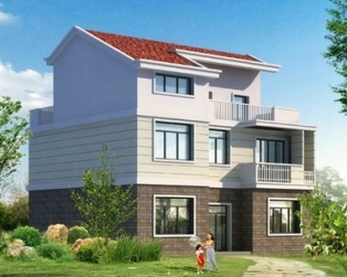 820三层自建别墅住宅设计图纸 12m×10m